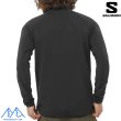 画像4: ご予約商品 SALOMON サロモン フルジップ フリース ストレッチ ジャケット ブラック ESSENTIAL LIGHTWARM DEEP BLACK (4)