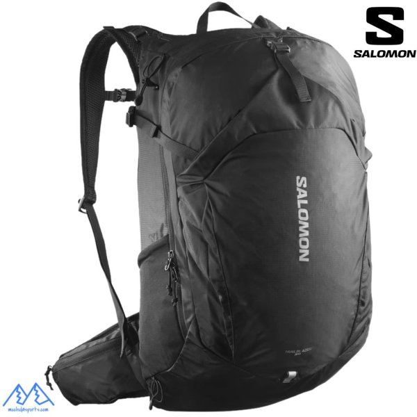 画像1: ご予約商品 サロモン バックパック ハイキングバッグ 30L ブラック SALOMON TRAILBLAZER 30 BLACK / ALLOY (1)