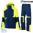 画像1: ご予約商品 オンヨネ デモ チーム スキーウェア ネイビー イエロー ONYONE DEMO TEAM OUTER JACKET&PANTS NAVY×F.YELLOW ONJ98400R 688F280 ONP98450R 688F280 (1)