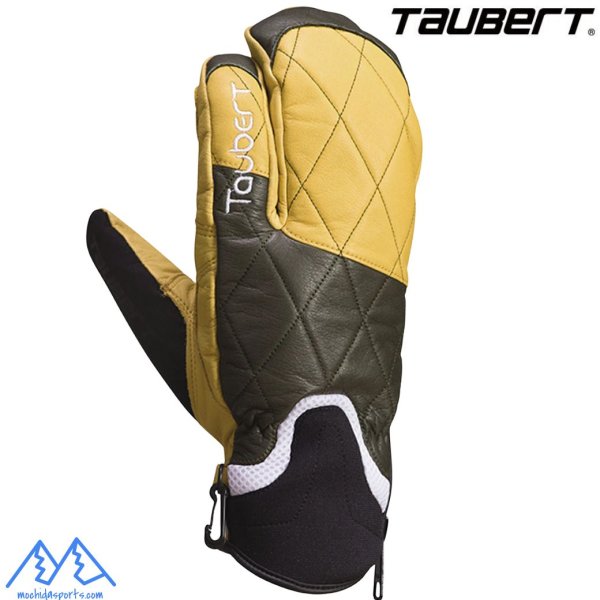 画像1: ご予約商品 トーバート 3フィンガー スキーグローブ オリーブ ナチュラル TAUBERT FINGER3 フィンガースリーレザー グローブ FINGER3 (1)