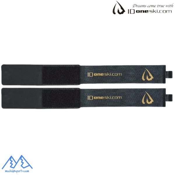 画像1: アイディーワン スキーバンド 2本組 スキーストラップ ブラック ゴールド ID one SKI BAND  ID11040 (1)