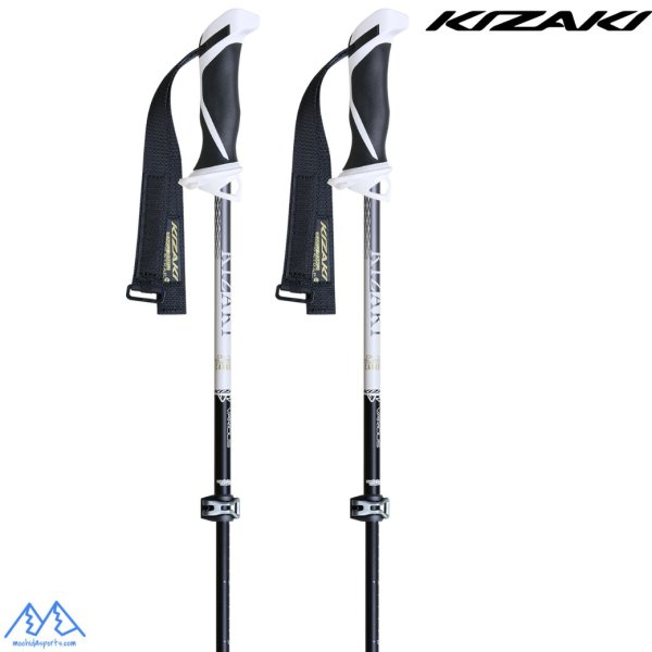 画像1: ご予約商品 キザキ ストック サイズ調整式 スキーポール バリアス TL14 ブラック 90-120cm KIZAKI VARIOUS TL14 BLACK (1)
