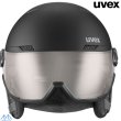 画像2: ご予約商品 ウベックス 調光 スキー バイザーヘルメット ブラック シルバーマット UVEX  wanted visor pro V (2)