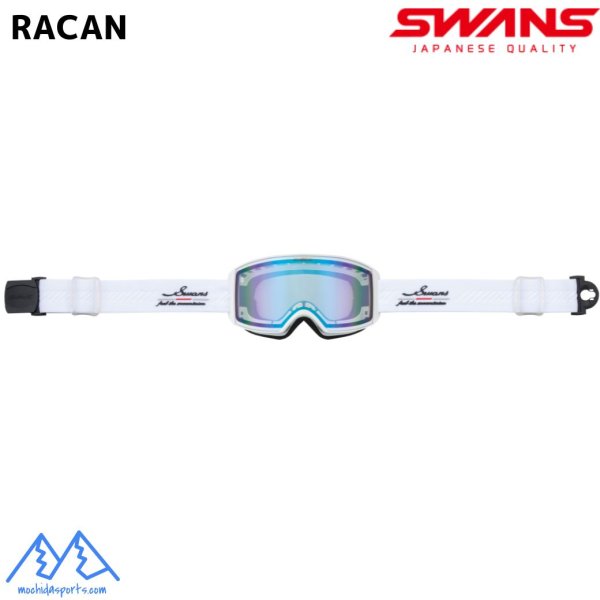 画像2: スワンズ 調光 スキーゴーグル ラカン ホワイト フォトクロミック フラッシュブルーミラー クリア調光 眼鏡対応 SWANS RACAN CMDH CRW (2)