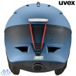 画像3: ご予約商品 ウベックス スキーヘルメット ストーンブルー グラデブラックマット uvex gravitate (3)