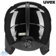 画像3: ご予約商品 ウベックス ジュニア スキーヘルメット ブラックシャイニー uvex viti pure (3)