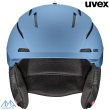 画像2: ご予約商品 ウベックス スキーヘルメット ストーンブルー グラデブラックマット uvex gravitate (2)