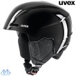 画像1: ご予約商品 ウベックス ジュニア スキーヘルメット ブラックシャイニー uvex viti pure (1)
