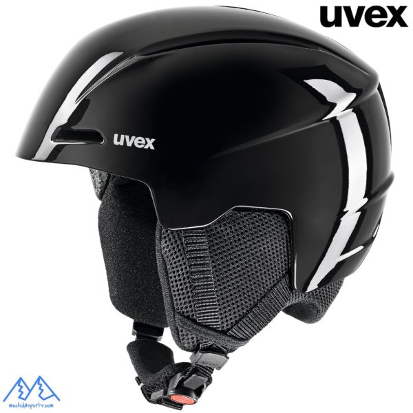 画像1: ご予約商品 ウベックス ジュニア スキーヘルメット ブラックシャイニー uvex viti pure (1)