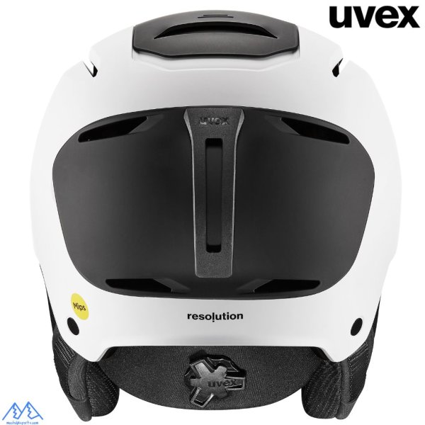 画像3: ウベックス スキーヘルメット ミップス ホワイト ブラックマット uvex resolution MIPS (3)