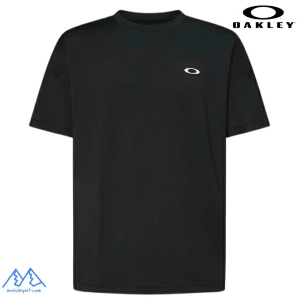 画像1: オークリー Tシャツ ブラック 吸汗速乾 高機能 伸縮素材 バックプリント OAKLEY ENHANCE QD SS TEE BOLD EVO 4.7 BLACKOUT (1)