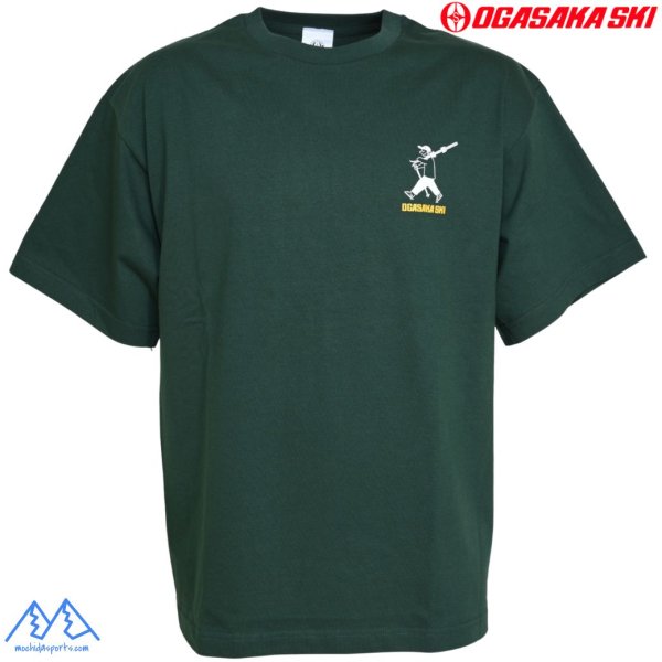 画像2: オガサカチーム ファイン コットン Tシャツ モスグリーン OGASAKA TEAM FINE COTTON T SHIRT (2)