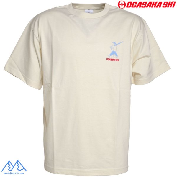 画像2: オガサカチーム ファイン コットン Tシャツ アイボリー OGASAKA TEAM FINE COTTON T SHIRT (2)