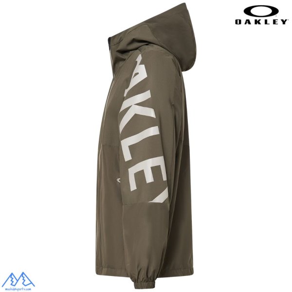 画像2: オークリー ウィンドブレーカー 軽量 撥水 防風 ウィンド メッシュ ジャケット カーキ  OAKLEY Enhance Wind Mesh Jacket 14.7 RAVEN (2)