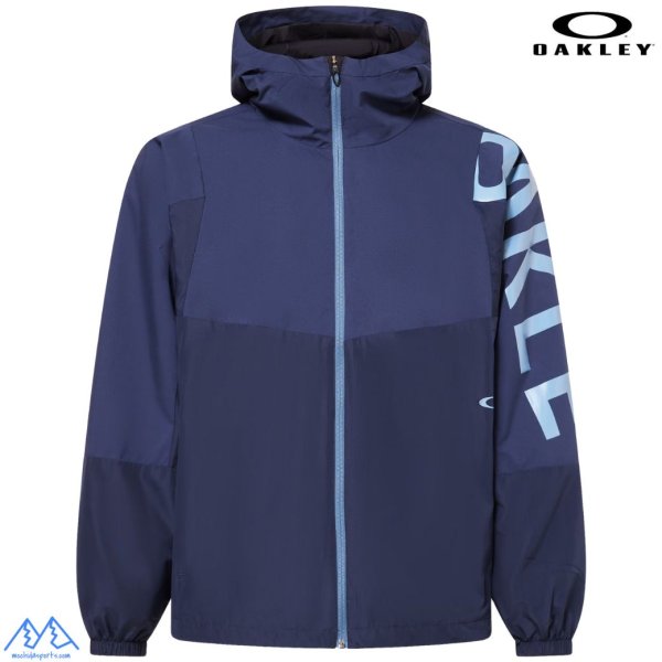 画像1: オークリー ウィンドブレーカー 軽量 撥水 防風 ウィンド メッシュ ジャケット ネイビー  OAKLEY Enhance Wind Mesh Jacket 14.7 FATHOM (1)