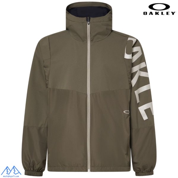 画像1: オークリー ウィンドブレーカー 軽量 撥水 防風 ウィンド メッシュ ジャケット カーキ  OAKLEY Enhance Wind Mesh Jacket 14.7 RAVEN (1)