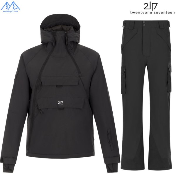 画像1: ご予約商品 2117 of sweden スキーウエア ブラック  LIGHT PADDED SKIWEAR NELKERIM  KRASSE BLACK (1)