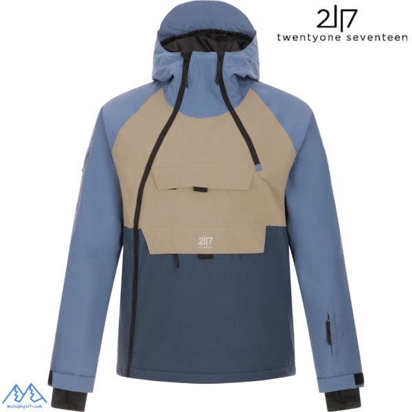 画像2: 2117 of sweden スキーウエア ダスティーブルー ブラック  LIGHT PADDED SKIWEAR NELKERIM  DUSTY BLUE KRASSE BLACK (2)