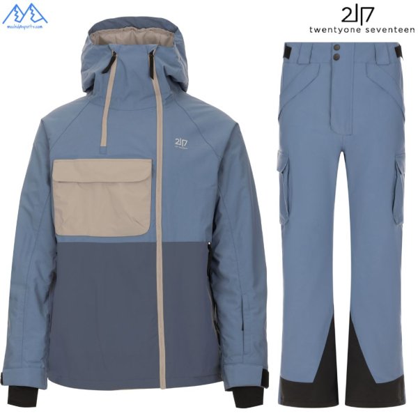 画像1: ご予約商品 2117 of sweden スキーウエア ダスティーブルー LIGHT PADDED SKIWEAR KRASSE  DUSTY BLUE  (1)