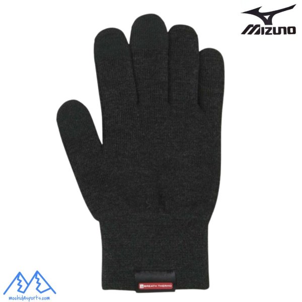 画像1: ご予約商品　ミズノ ジュニア スキー タッチパネル対応 ブレスサーモ インナーグラブ  MIZUNO インナーグローブ ジュニアフリーサイズ (1)