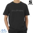 画像2: ご予約商品 SALOMON サロモン ロゴ Tシャツ ブラック LOGO SS T DEEP BLACK (2)