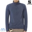 画像3: ご予約商品 SALOMON サロモン ハーフジップ フリース ストレッチ ブルー ESSENTIAL LIGHTWARM HZ DEEP BLUE NIGHTS (3)