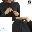 画像4: ご予約商品 SALOMON サロモン ハーフジップ フリース ストレッチ ブラック ESSENTIAL LIGHTWARM HZ DEEP BLACK (4)