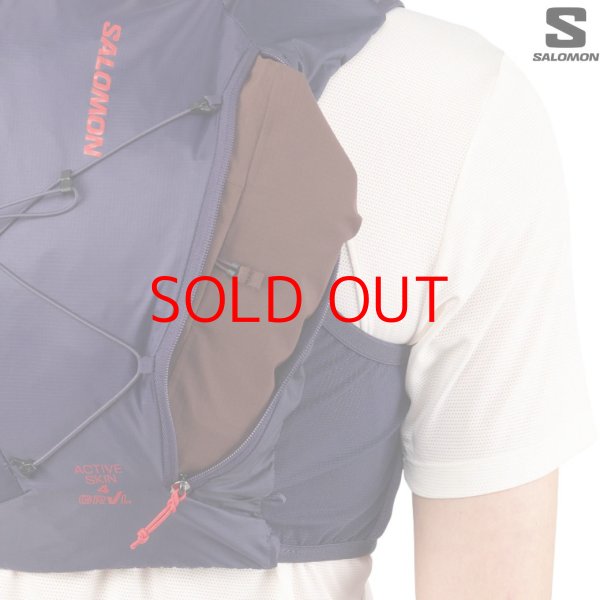 画像3: サロモン ハイドレーション ベスト グラベル バックパック ランニングベスト フラスク付 ブルー SALOMON ACTIVE SKIN 4 GRVL SET  (3)