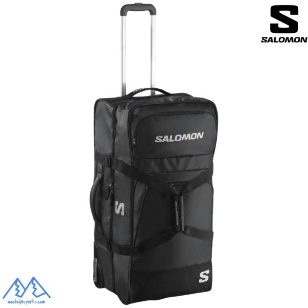 画像1: ご予約商品 サロモン キャスターバッグ キャリーバッグ ブラック 100L SALOMON RACE TRIP CONTAINER BLACK (1)