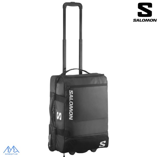 画像1: ご予約商品 サロモン キャスターバッグ キャリーバッグ ブラック 33L 機内持ち込み可 SALOMON RACE TRIP CABIN CONTAINER BLACK (1)