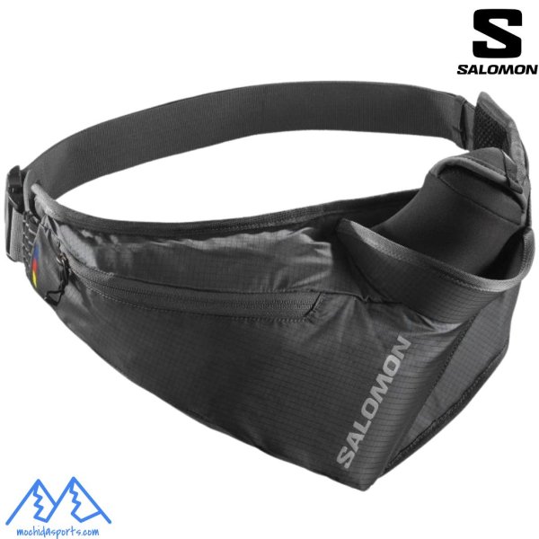 画像1: ご予約商品 サロモン ランニング ベルト ハイドレーション ボトル付 600ml ウエストバッグ ブラック SALOMON SALOMON CROSS SEASON BOTTLE BELT  EBONY BLACK (1)