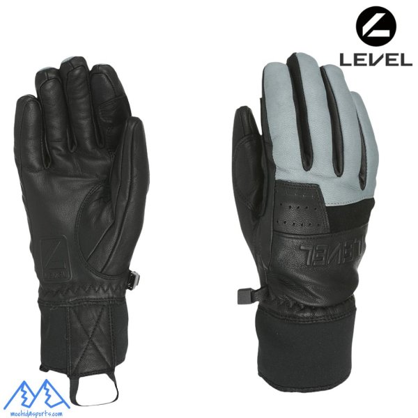 画像1: ご予約商品 レベル スキーグローブ 防水 山羊革 アンスラサイト LEVEL EIGHTIES anthracite (1)