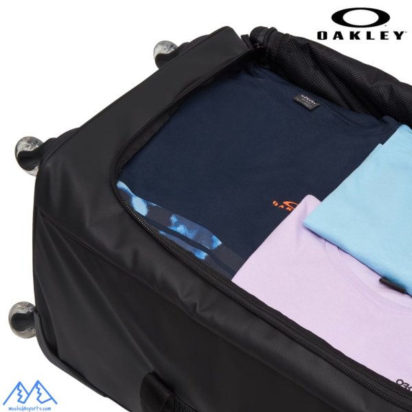 画像4: オークリー 耐水 ホイール付 キャリーバッグ 97L ローラーバッグ キャスターバッグ ブラック OAKLEY Endless Adventure Travel Trolley blackout (4)