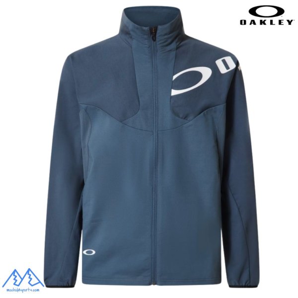 画像1: オークリー ジャージ トレーニングジャケット ブルーグレー OAKLEY Enhance Tech Jersey Jacket 15.7 dark slate (1)