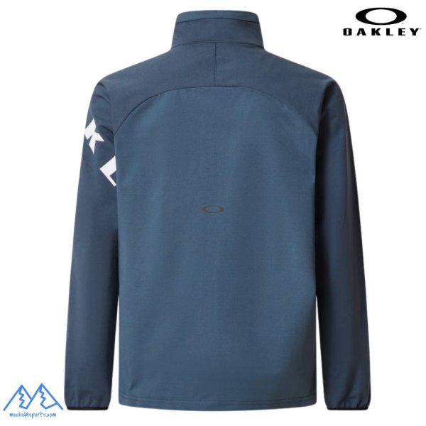 画像2: オークリー ジャージ トレーニングジャケット ブルーグレー OAKLEY Enhance Tech Jersey Jacket 15.7 dark slate (2)