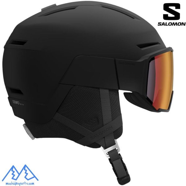画像1: サロモン バイザーへルメット スキーヘルメット ブラック SALOMON  OSMO PRO SIGMA PHOTO Black (1)