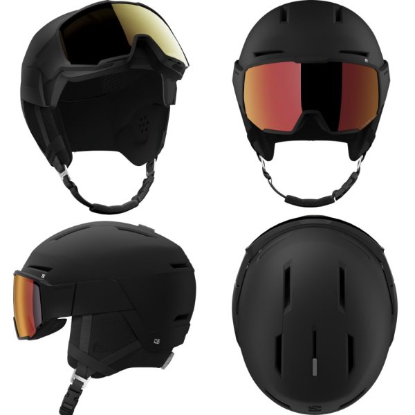 画像3: サロモン バイザーへルメット スキーヘルメット ブラック SALOMON  OSMO PRO SIGMA PHOTO Black (3)