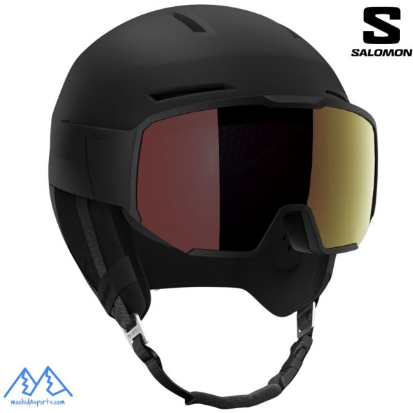 画像2: サロモン バイザーへルメット スキーヘルメット ブラック SALOMON  OSMO PRO SIGMA PHOTO Black (2)