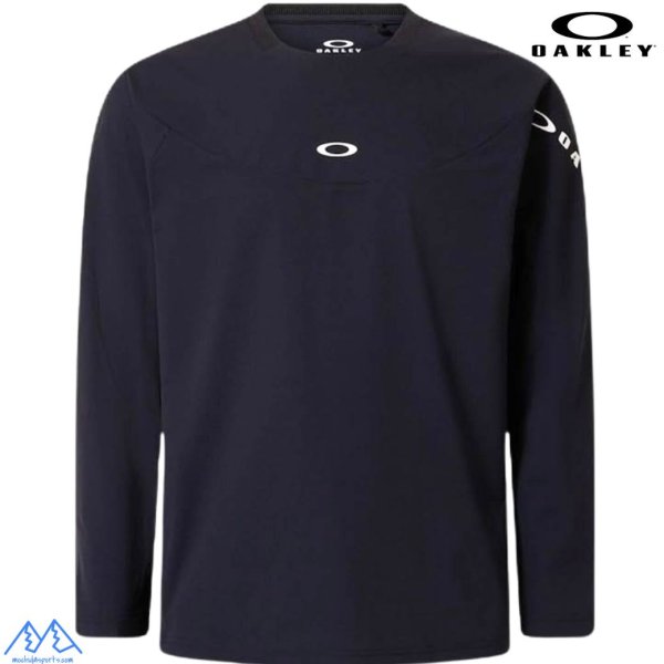 画像1: オークリー ロングスリーブ Tシャツ ロンT 長袖  軽量 吸汗速乾 形状安定 ブラック OAKLEY O-SYNC PACK KNIT L/S CREW 1.0 BLACK OUT (1)