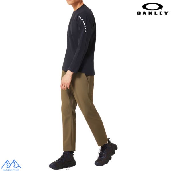 画像5: オークリー ロングスリーブ Tシャツ ロンT 長袖  軽量 吸汗速乾 形状安定 ブラック OAKLEY O-SYNC PACK KNIT L/S CREW 1.0 BLACK OUT (5)