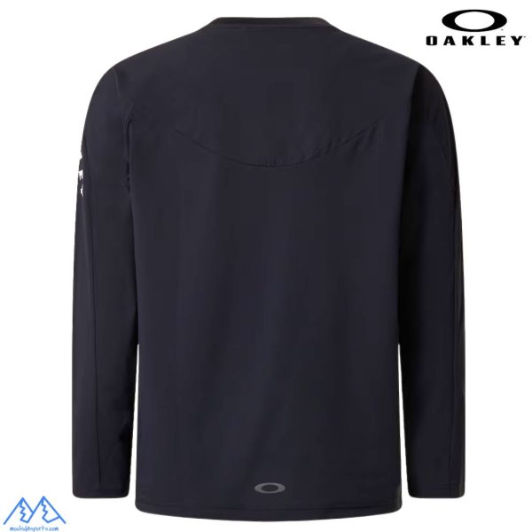 画像3: オークリー ロングスリーブ Tシャツ ロンT 長袖  軽量 吸汗速乾 形状安定 ブラック OAKLEY O-SYNC PACK KNIT L/S CREW 1.0 BLACK OUT (3)