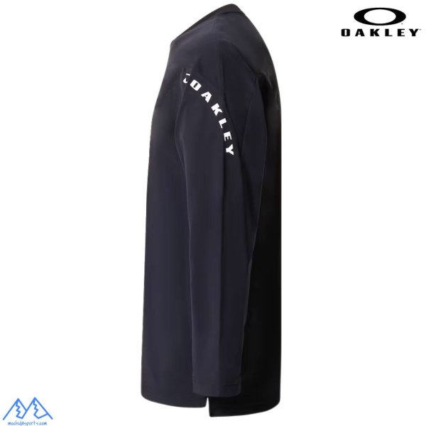 画像2: オークリー ロングスリーブ Tシャツ ロンT 長袖  軽量 吸汗速乾 形状安定 ブラック OAKLEY O-SYNC PACK KNIT L/S CREW 1.0 BLACK OUT (2)