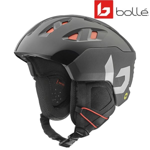 画像1:  ボレー スキーヘルメット ライフト エボ ミップス シャイニー ブラック bolle RYFT EVO MIPS Black  (1)