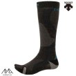 画像1: デサント タビ型 スキーソックス 3Dソックス プラス タビ ブラック DESCENTE 3D SOX Plus+ tabi 遠赤外線繊維 ポリジン 足袋 (1)