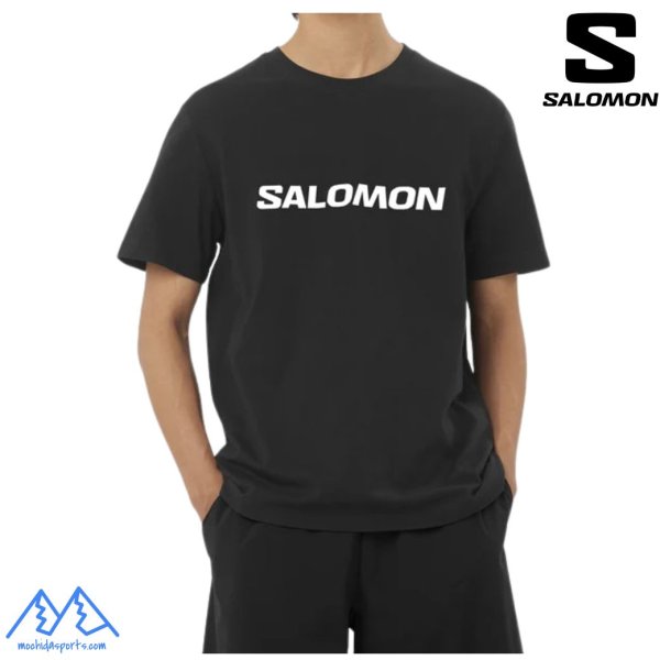 画像3: SALOMON サロモン ロゴ Tシャツ ブラック LOGO SS T DEEP BLACK (3)