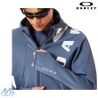 画像4: オークリー フリース フーディ トレーニングジャケット ブルー OAKLEY 3Rdg Synchronism Jacket 8.7 blue tar (4)