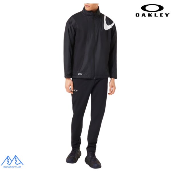 画像7: オークリー ウィンドブレーカー 撥水 防風 保温 ウィンドウォーム ジャケット ブラック  OAKLEY Enhance Wind Warm Jacket 15.7 BLACKOUT (7)