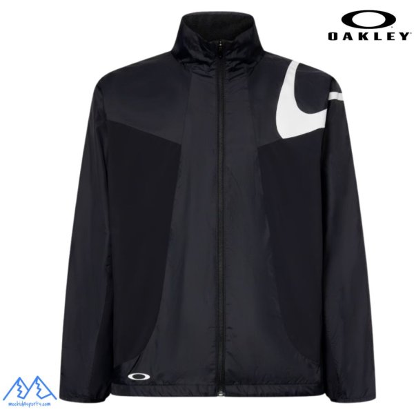 画像1: オークリー ウィンドブレーカー 撥水 防風 保温 ウィンドウォーム ジャケット ブラック  OAKLEY Enhance Wind Warm Jacket 15.7 BLACKOUT (1)