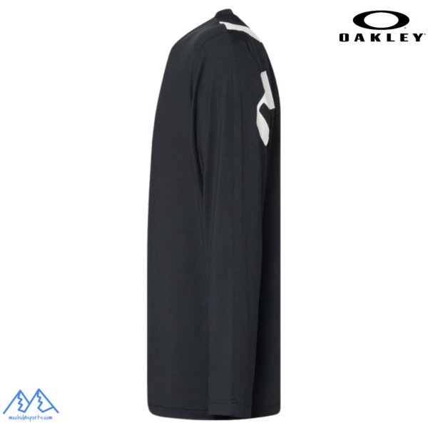 画像2: オークリー ロングスリーブ Tシャツ ロンＴ 長袖  吸汗速乾 伸縮 抗菌防臭 ブラック OAKLEY Enhance Qd LS Tee Bold Evo 4.7 blackout (2)