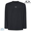 画像1: オークリー ロングスリーブ Tシャツ ロンＴ 長袖  吸汗速乾 伸縮 抗菌防臭 ブラック OAKLEY Enhance Qd LS Tee Bold Evo 4.7 blackout (1)